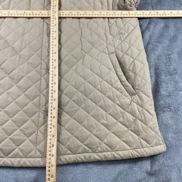 LLBean Coat Womens L Quilted Barn Chore Corduroy Collar Thermore Insulation Farm - Picture 5 of 16